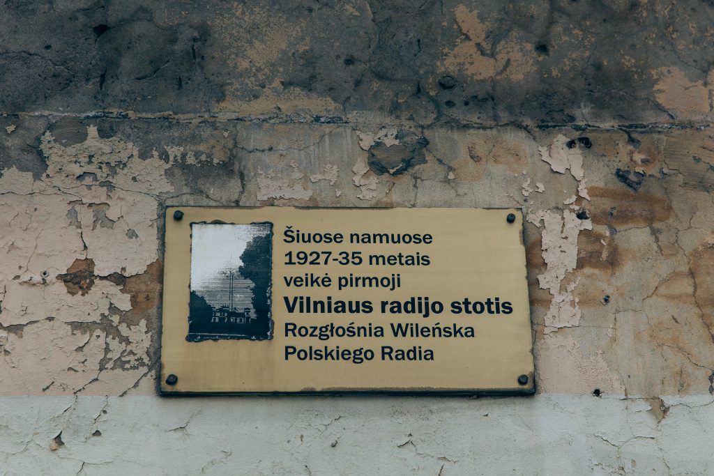 Building of the very first radio station in Vilnius